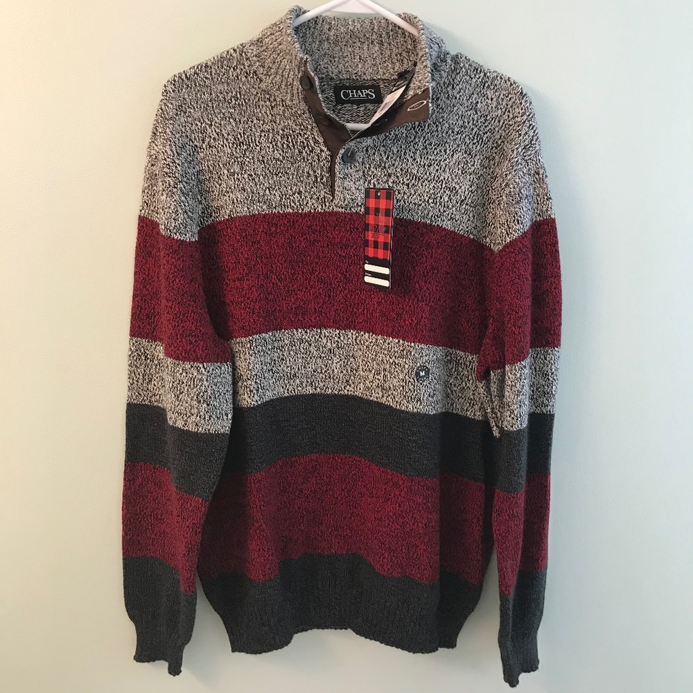 NWT Chaps cotton sweater